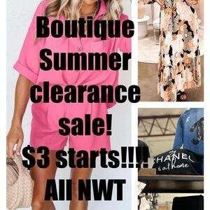 $3 starts TODAY!! Summer Clearance Show
